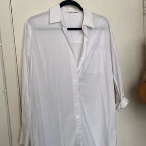 Reformation white button up Nalah dress